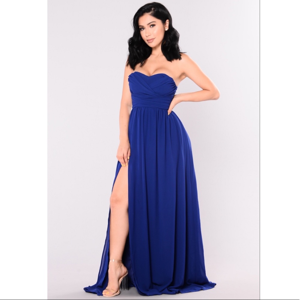 Fashion Nova Strapless Maxi Dress